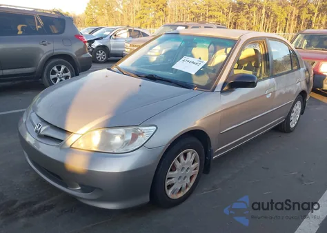 2004 Honda Civic Lx from USA, damaged, VIN 2HGES16504H615403